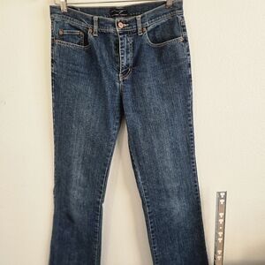 New York & Company Straight Leg Blue Jeans